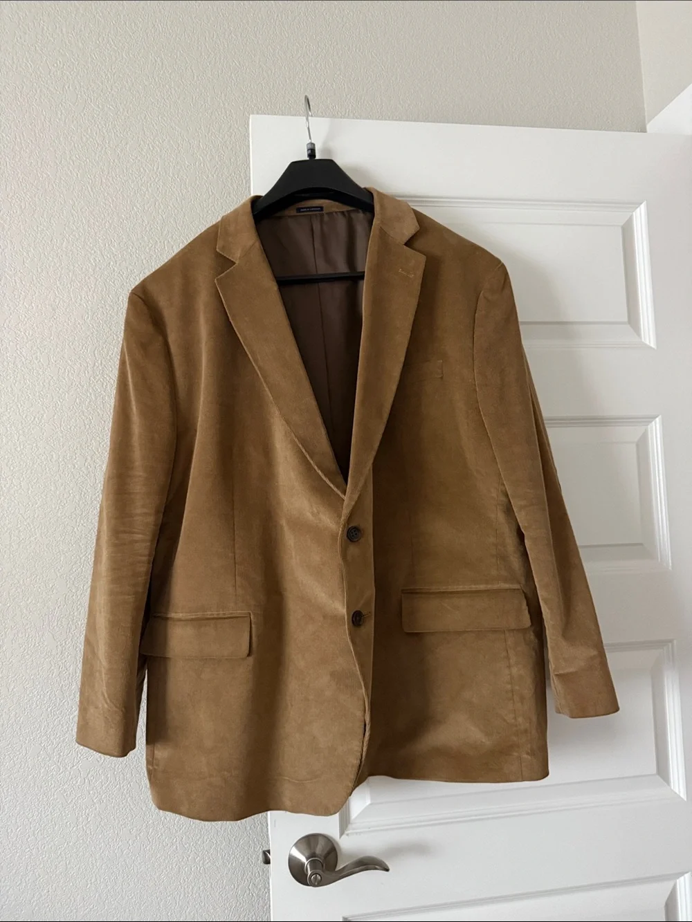 Stafford Men's Tan Corduroy Sport Coat Blazer